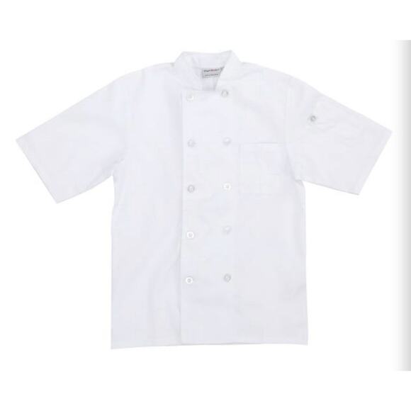 NEW VOLNAY CHEF COAT ChefWorks Size XS White - Picture 1 of 4